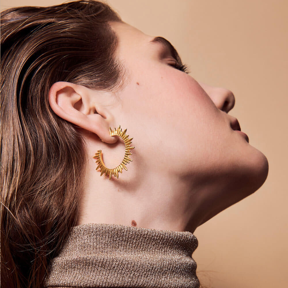 Rachel Jackson London Electric Goddess Statement Hoops